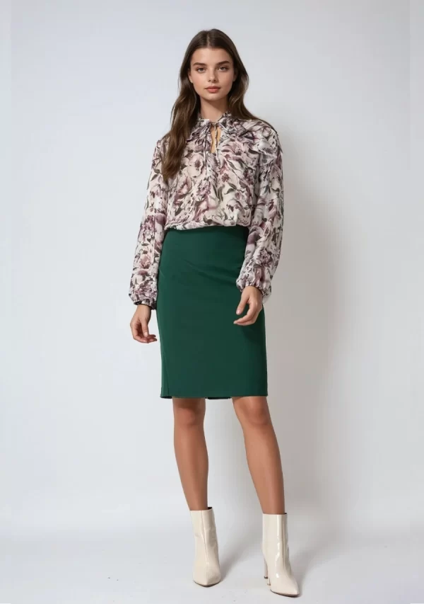 Μπλούζα Μουσελίνα με Δέσιμο Γυναικείο