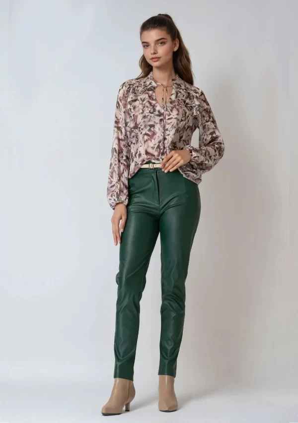 Μπλούζα Μουσελίνα με Δέσιμο Μπροστά