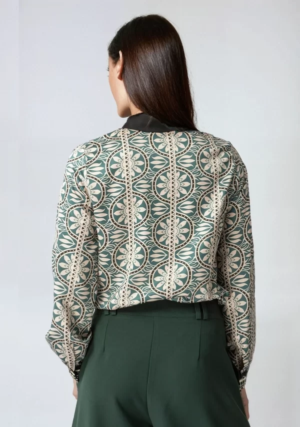 Πουκαμισο Σατεν Εμπριμε Γυναικειο