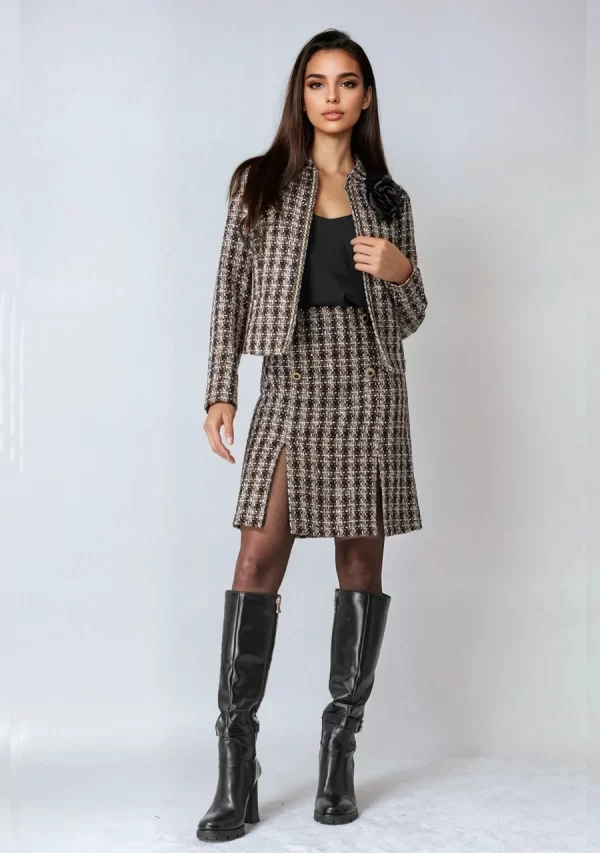 Μπολερό Σακάκι Tweed Γυναικείο