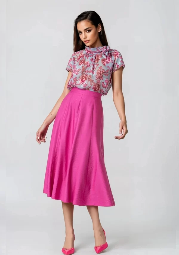 Μπλούζα Μουσελίνα Ζακάρ Εμπριμέ